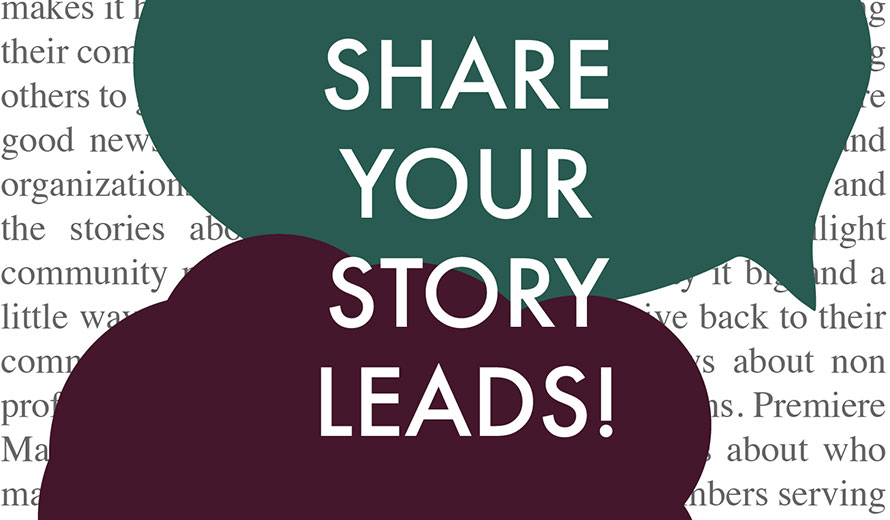 Share your story leads!