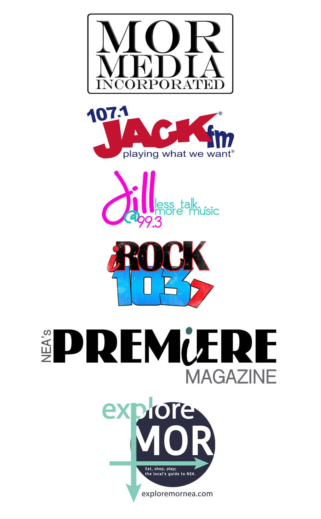 MOR Media logos